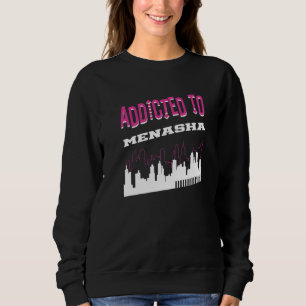Sweatshirt Addicité À Menasha Vacation Humour Voyage Wisconsi
