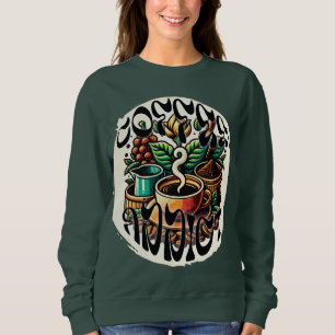 Sweatshirt Addict au café