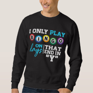 Sweatshirt Addict de bingo Grand-mère grand-père Bingo Jeu