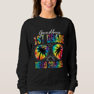 Sweatshirt Adieu 1e année Bonjour été Tie Dye Lunettes Las