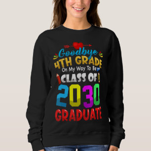 Sweatshirt Adieu 4e Classe De 2033 Gradué Maître