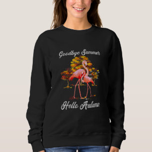 Sweatshirt Adieu été bonjour automne érable flamant feuille F