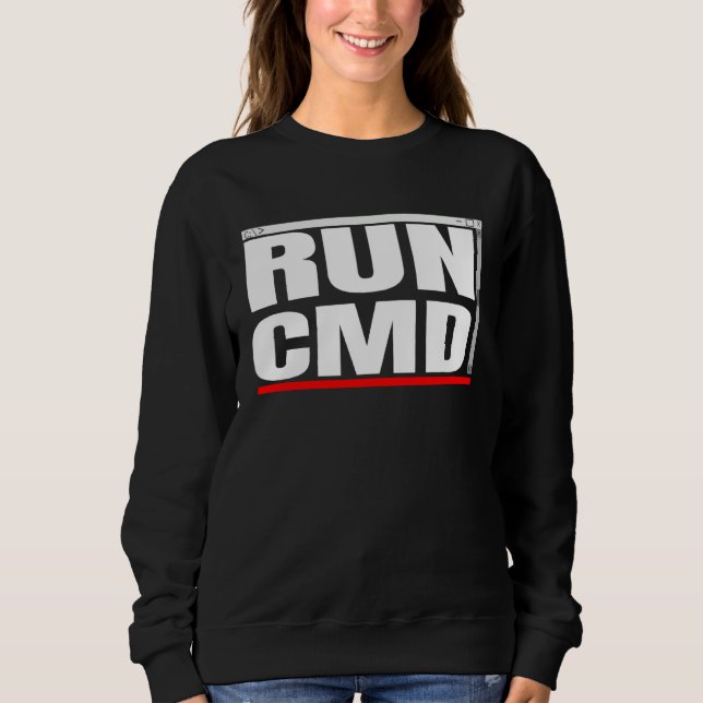 Sweatshirt Admins Programmers Run CMD (Devant)