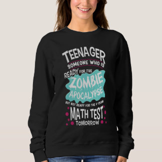Sweatshirt Adolescent Dire École Zombie Apocalypse 1
