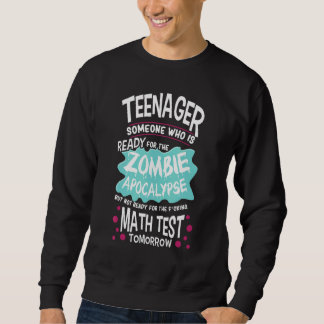 Sweatshirt Adolescent Dire École Zombie Apocalypse 1