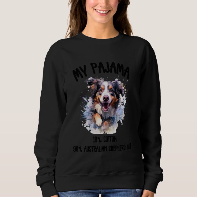 Sweatshirt Adorable berger australien - conception de chien p (Devant)