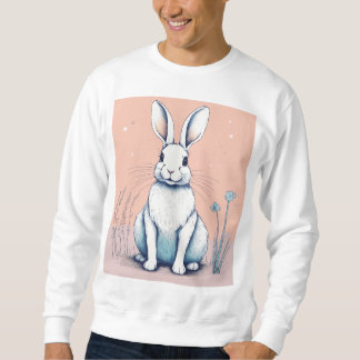 Sweatshirt Adorable Rabbit Design T-shirt à manches complètes