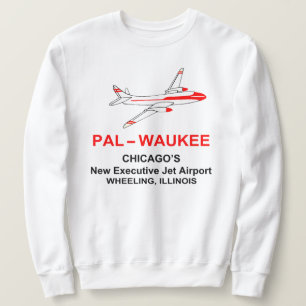 Sweatshirt Aéroport de Palwaukee, Roue, Illinois