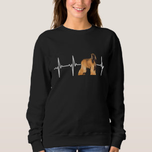 Sweatshirt Afghanistan Hound Heartbeat Amour My Dog