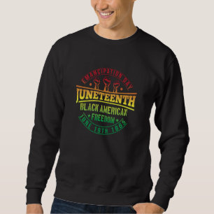 Sweatshirt Africains célèbrent juin 1865 liberté des Noirs am