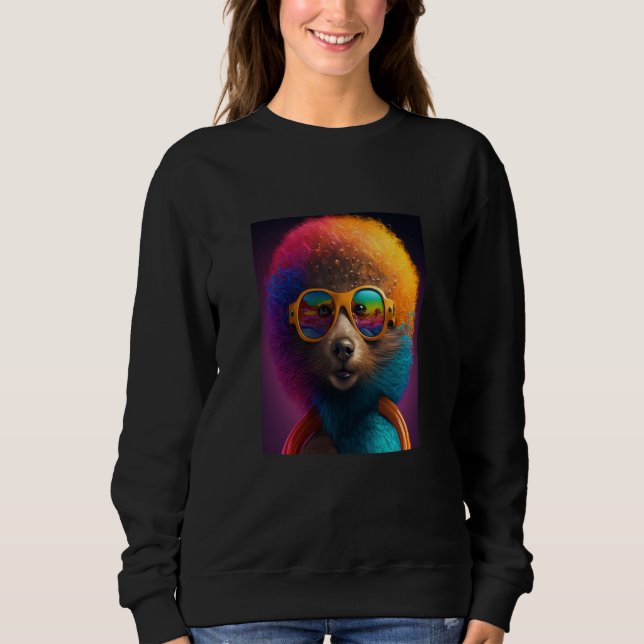 Sweatshirt African Otter Pride Pop Black Afro Otter (Devant)
