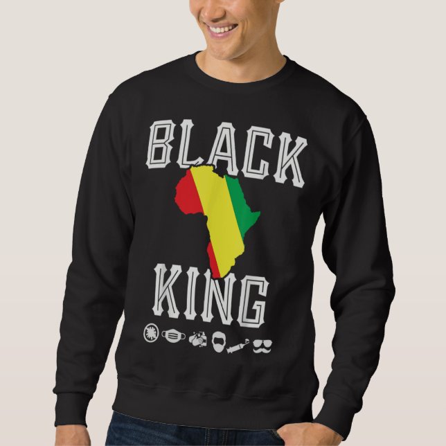 Sweatshirt African Pride American Celebration  Fathers Day Gr (Devant)