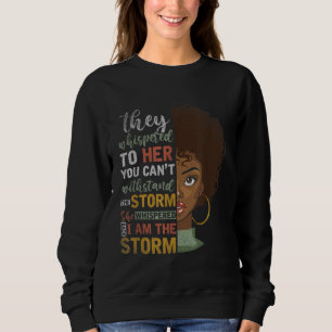 Sweatshirt Afro Femme Cadeau Melanin Histoire noire Amer afri
