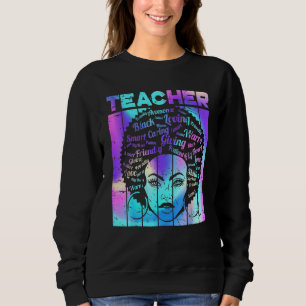 Sweatshirt Afro Girl Africain Citation Graphique Histoire Noi