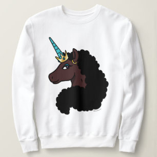 Sweatshirt Afro Unicorn   Magique