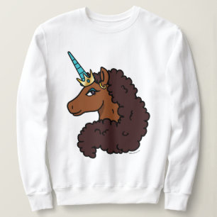 Sweatshirt Afro Unicorn   Unique