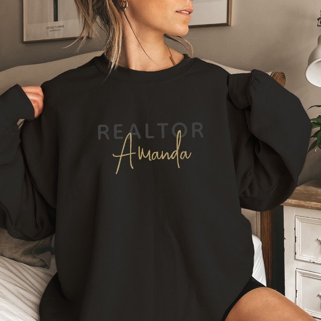 Sweatshirt Agent immobilier de courtier immobilier personnali (Créateur téléchargé)