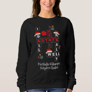 Sweatshirt Agent immobilier de NOËL JE VENDS VRAIMENT BIEN Ag