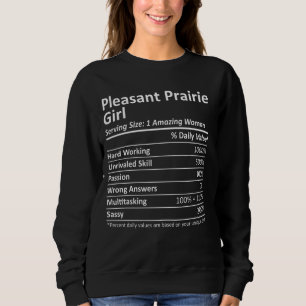 Sweatshirt Agréable Prairie Girl Wi Wisconsin Funny City Home