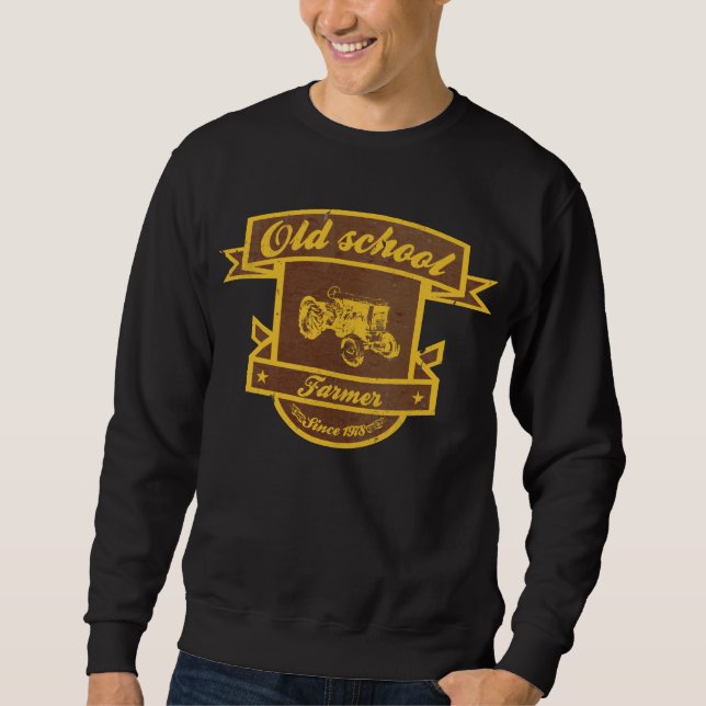 Sweatshirt Agriculteur de vieille école (Devant)