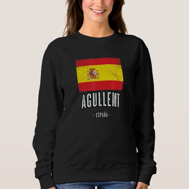 Sweatshirt Agulent Espagne Es Drapeau Ville Bandera Ropa (Devant)