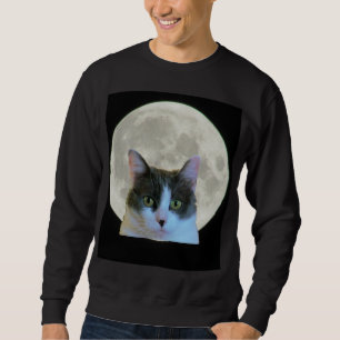 Sweatshirt Ah, salut Kitty et la Pleine lune