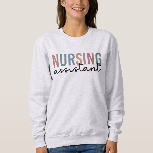 Sweatshirt Aide en soins infirmiers rétro AIIC Aide en soins  (Devant)