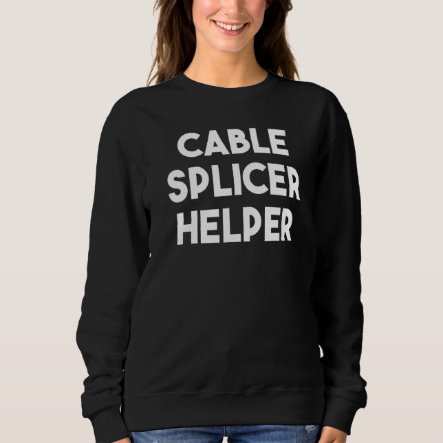 Sweatshirt Aide sur l'épisseuse de câble (Devant)
