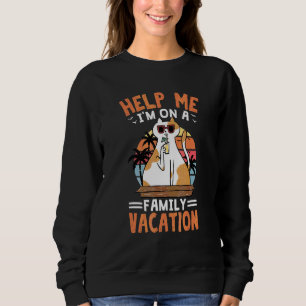 Sweatshirt Aidez-moi, je suis en vacances en famille vacances
