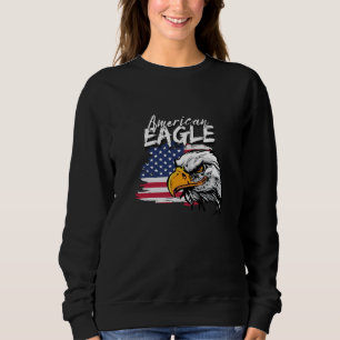 Sweatshirt Aigle avec drapeau américain