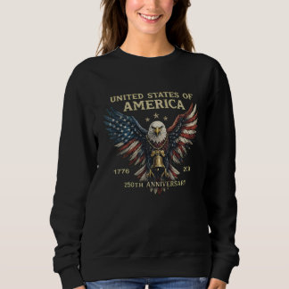 Sweatshirt Aigle Cloche du 250e Anniversaire des États-Unis
