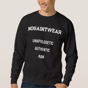 Sweatshirt Aile et texte NoSaintWear