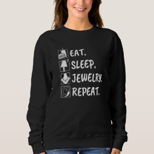 Sweatshirt Aime le processus répété Manger Dormir Fabrication