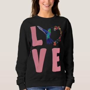 Sweatshirt Aimer Floral Hummingbirds Oiseaux observer Humming
