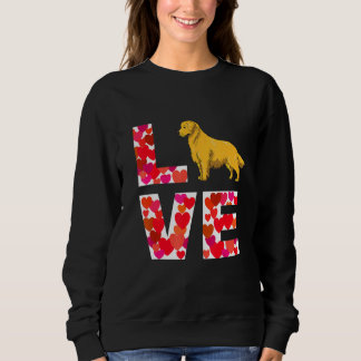 Sweatshirt Aimer Golden Retriever Chien Pour Le Maître Et Fem