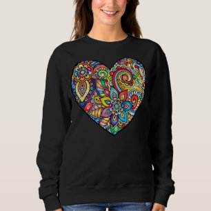 Sweatshirt Aimer Le Monde La Paix Joie Et Le Bonheur À La Ter