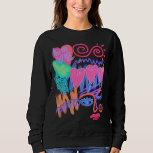 Sweatshirt Aimer les graffitis Art Abstrait à porter