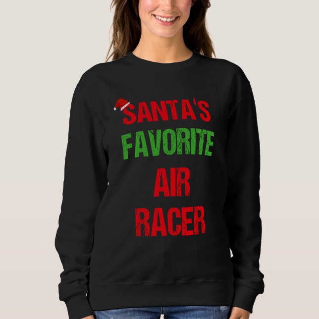 Sweatshirt Air Racer Funny Pajama Noël (Devant)