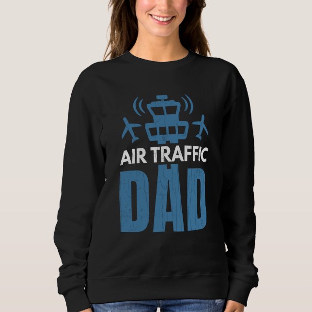 Sweatshirt Air Traffic Dad Airplane Controller Aviation Graph (Devant)