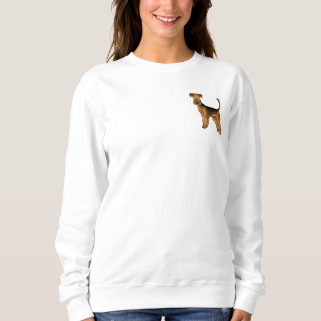 Sweatshirt Airedale Terrier Dessin du chien Bingley Terrier C (Devant)
