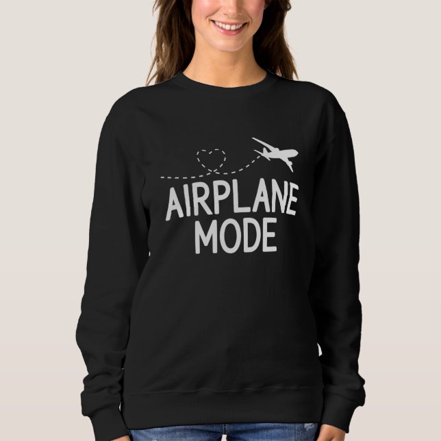 Sweatshirt Airplane Mode Pilot Airplane Plane Aviation  38 (Devant)