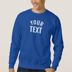 Sweatshirt Ajouter votre nom de texte Homme de base moderne R
