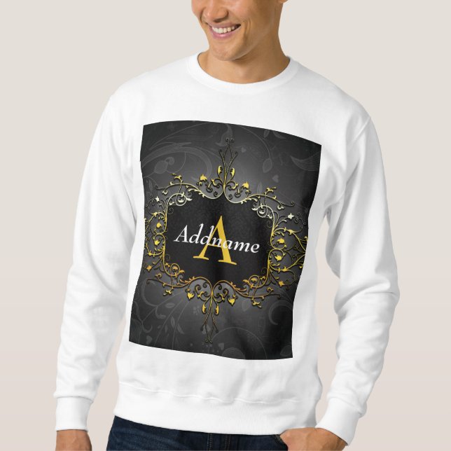 Sweatshirt Ajouter votre nom et votre initiale (Devant)