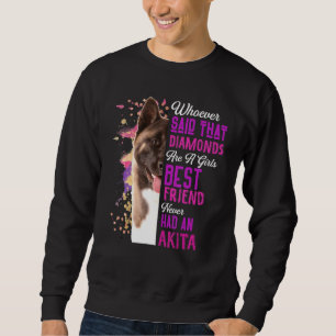 Sweatshirt Akita Sont Une Fille Meilleur Ami Chien Mama Maman