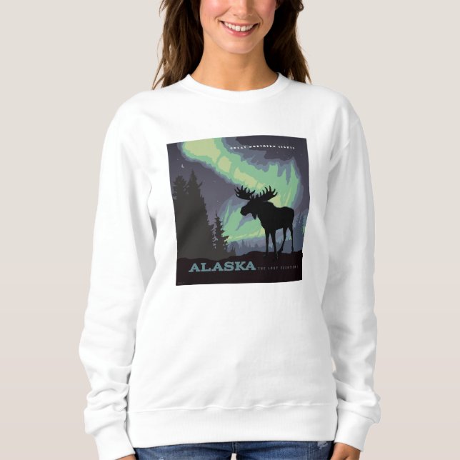 Sweatshirt Alaska | Oie des aurores nordiques (Devant)