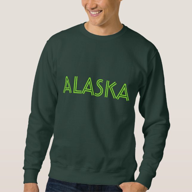 Sweatshirt Alaska vert (Devant)