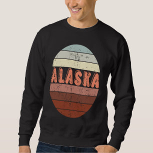 Sweatshirt Alaska Waikiki Beach Sunset 4