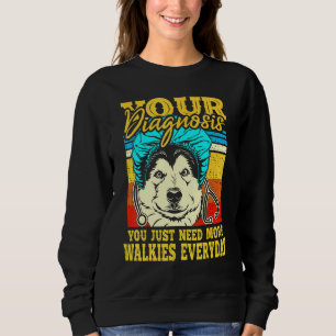 Sweatshirt Alaskan Klee Kai Malamute Sibérien Husky Dog Walki