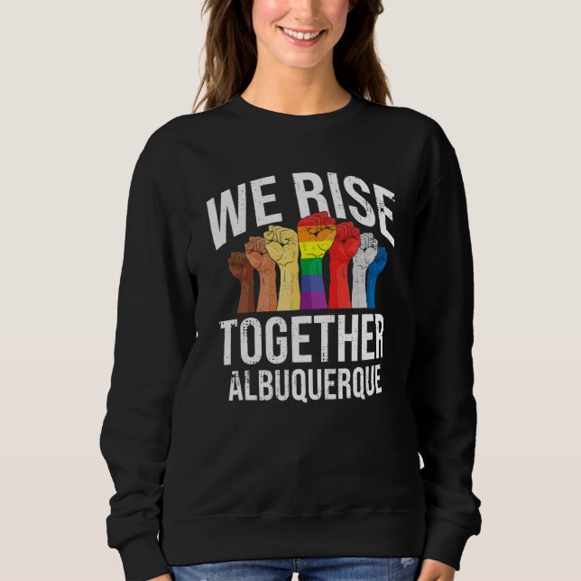 Sweatshirt Albuquerque Lgbtq Nouveau Mexique Pride (Devant)