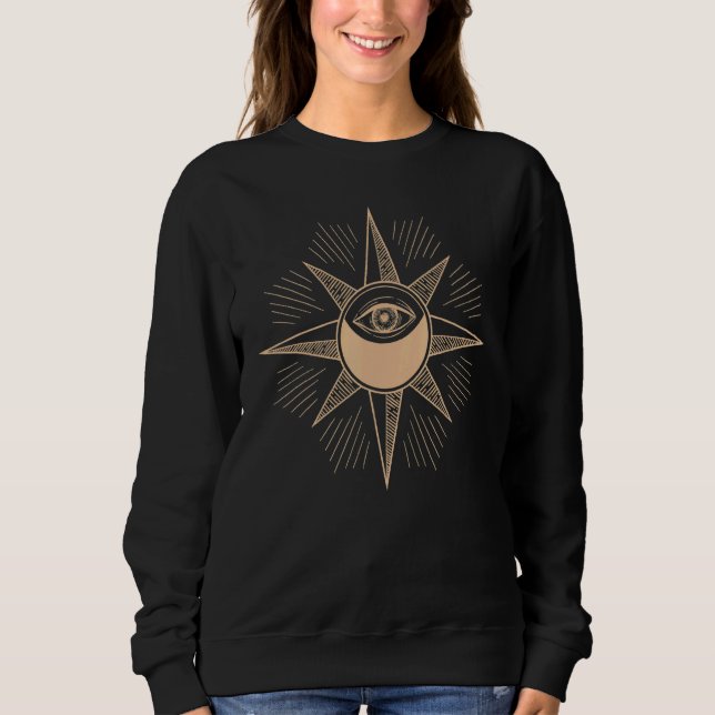 Sweatshirt Alchemy Celestial Sun All Seeing Eye (Devant)